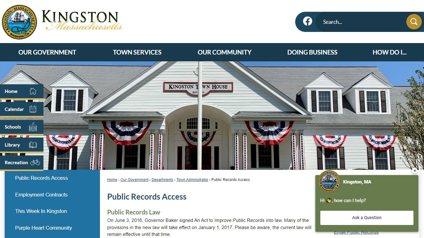 Public Records Access | Kingston, MA